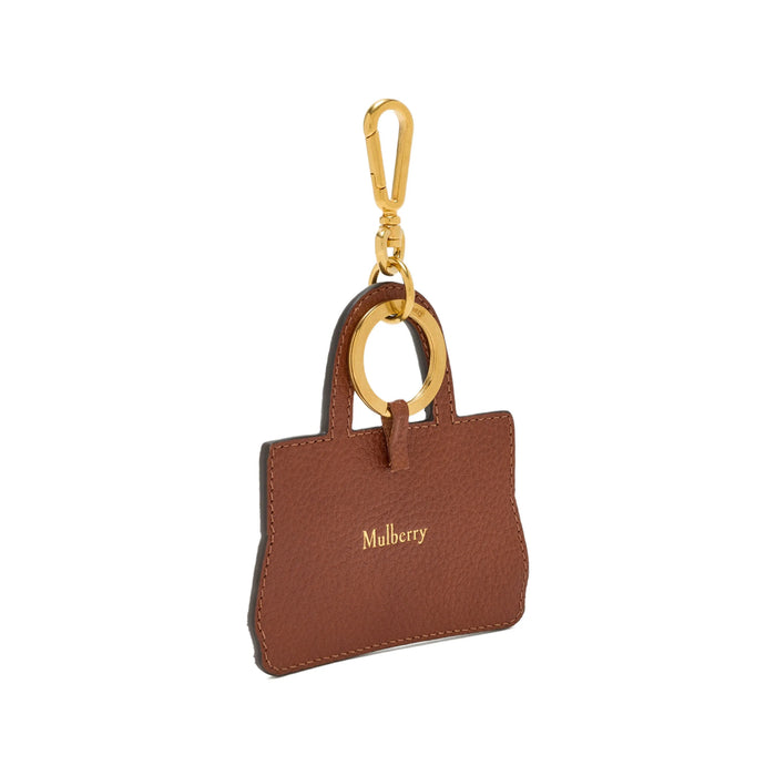 Keyring Mulberry Brown Calf Leather: 100. Keyrings