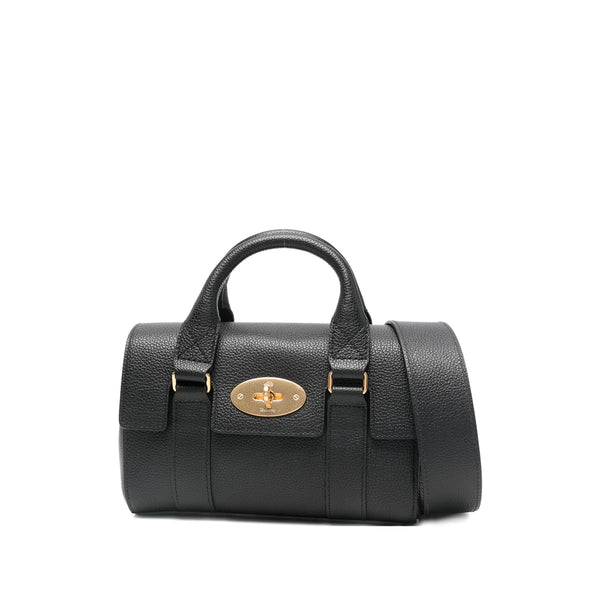 Tote Bag Grained Leather Black