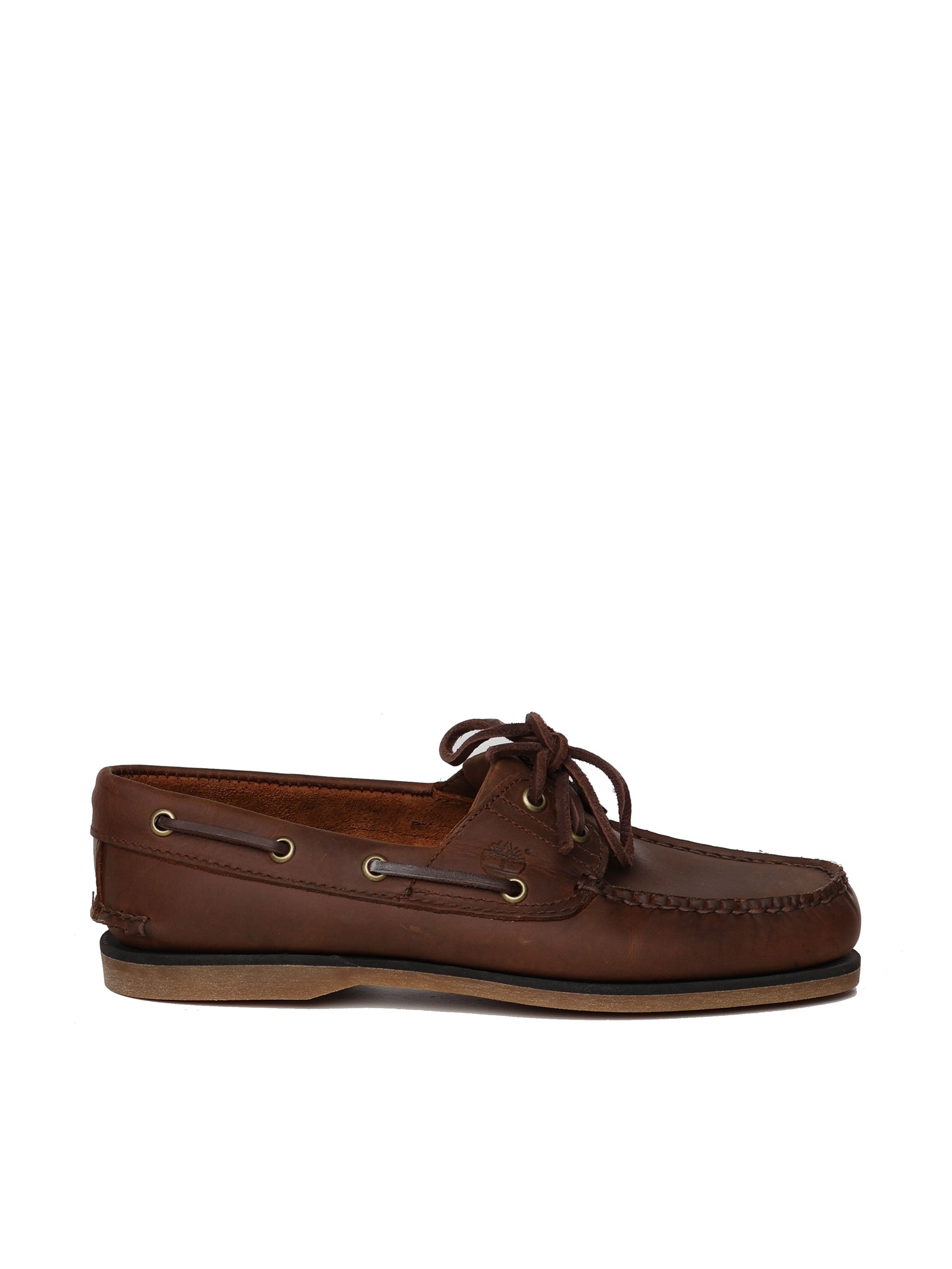 Timberland Flat Shoes Brown Leather