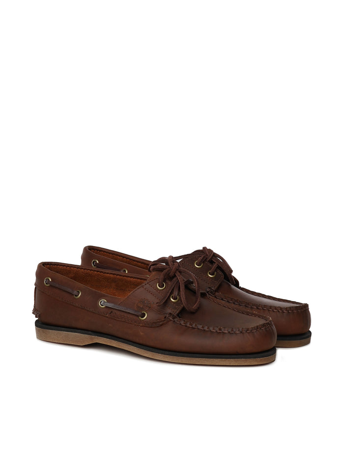 Timberland Flat Shoes Brown Leather