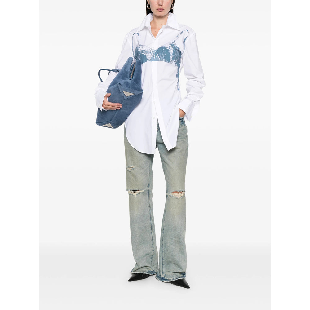 Shirt Jean Paul Gaultier White/blue Cotton: 97