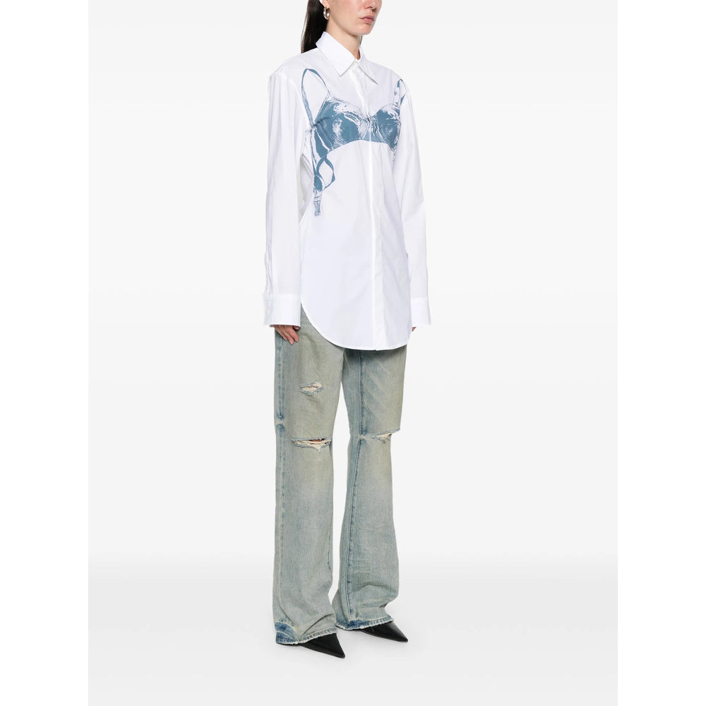 Shirt Jean Paul Gaultier White/blue Cotton: 97
