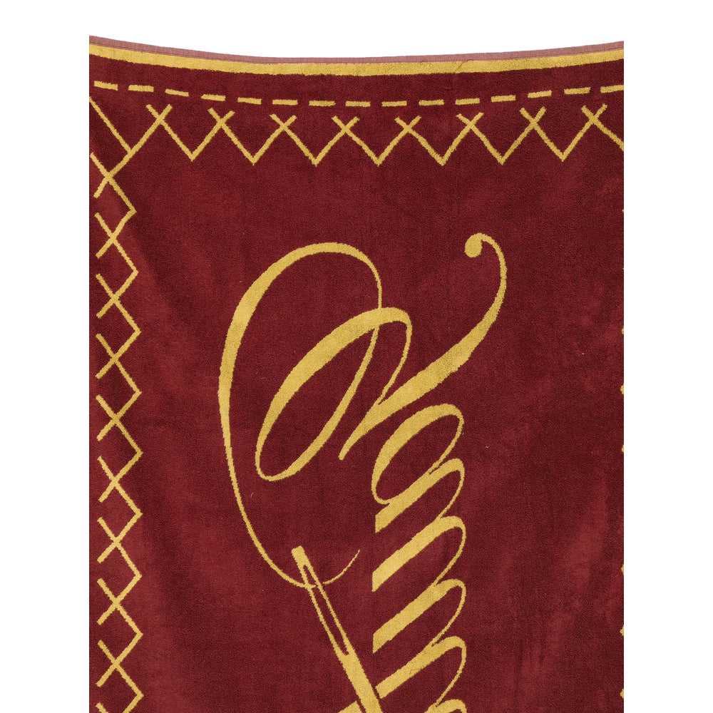 Beach Towel Jean Paul Gaultier Yellow/red Cotton: 100. Towels