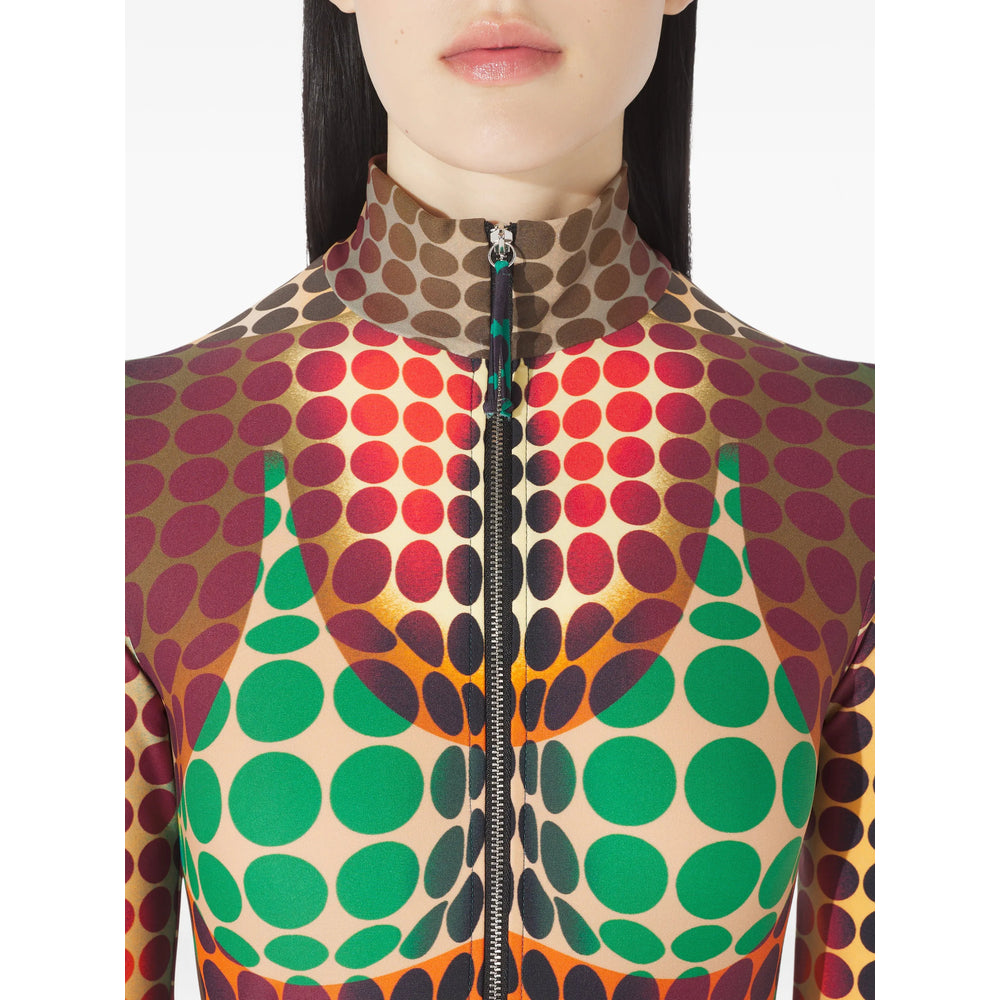 Dress Jean Paul Gaultier Yellow/red Polyamide: 80