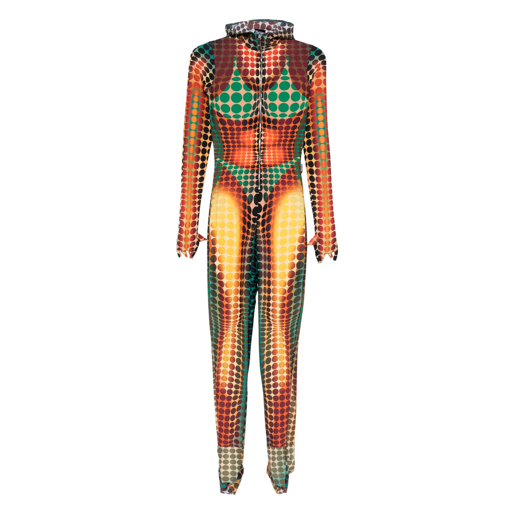 Jumpsuit Jean Paul Gaultier Orange/green Fabric: 100. Jumpsuits