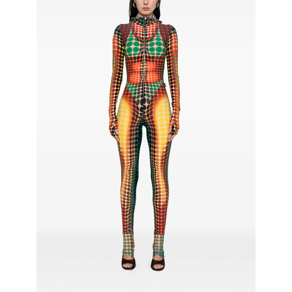 Jumpsuit Jean Paul Gaultier Orange/green Fabric: 100. Jumpsuits