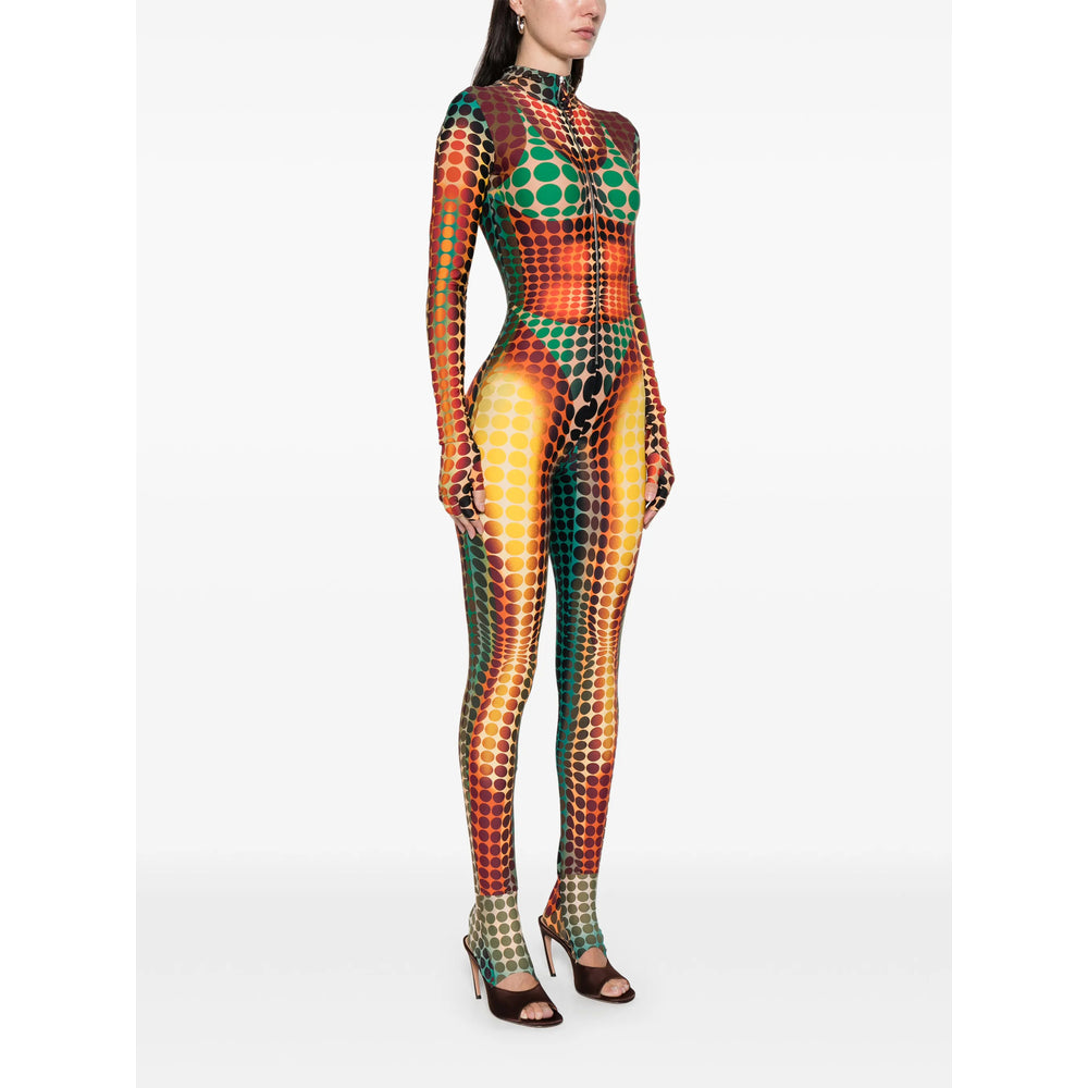 Jumpsuit Jean Paul Gaultier Orange/green Fabric: 100. Jumpsuits