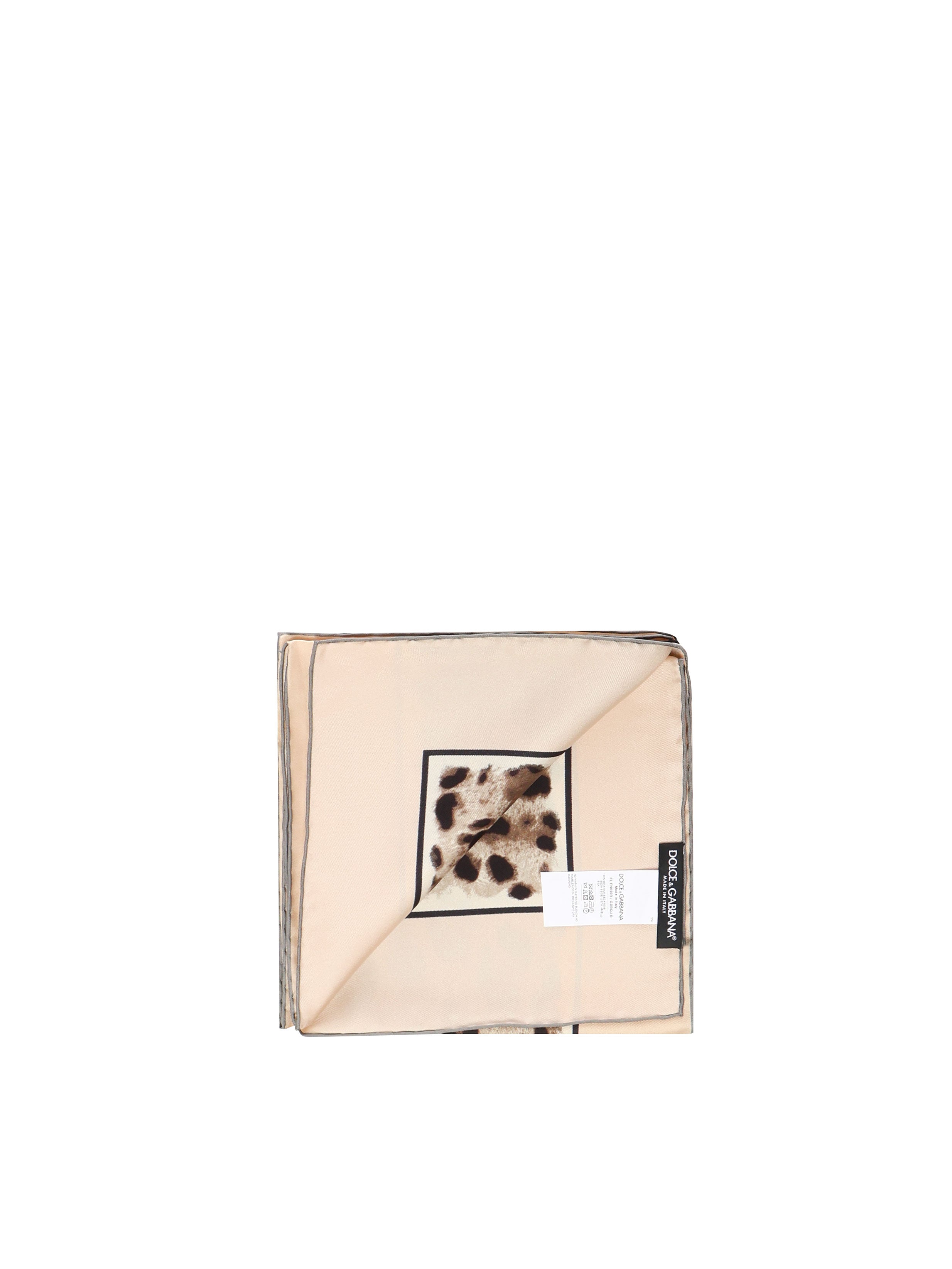 Dolce & Gabbana Scarfs Pink/walnut Silk