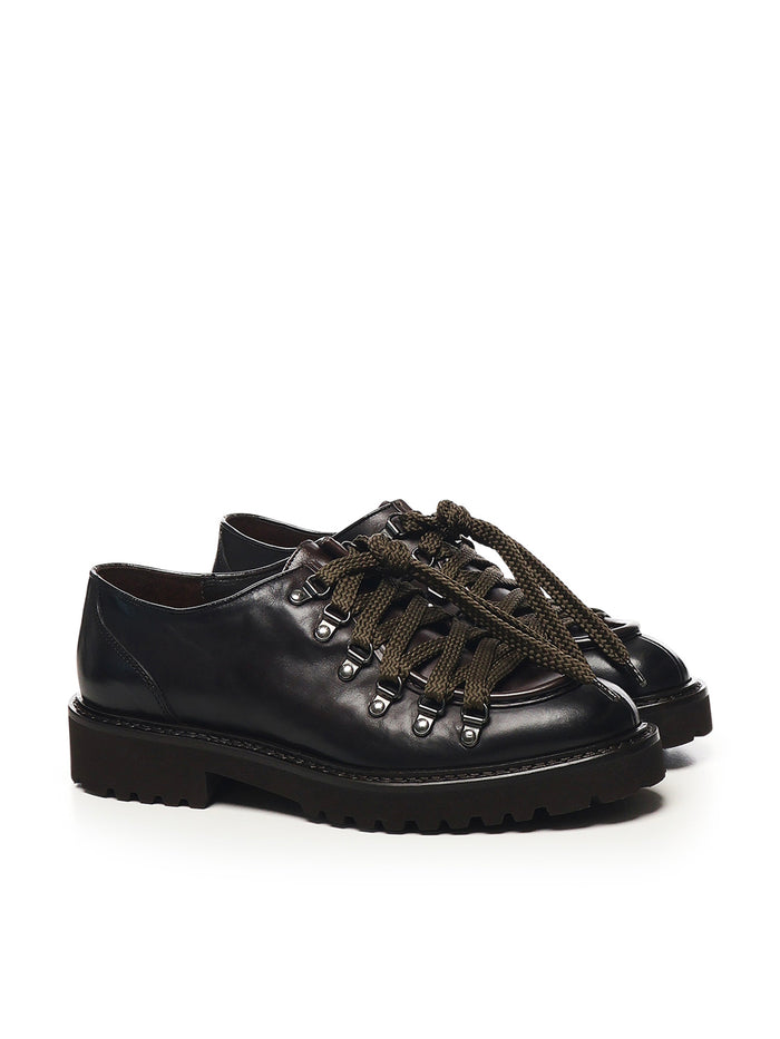 Doucals Flat Shoes Dark Brown Calfskin