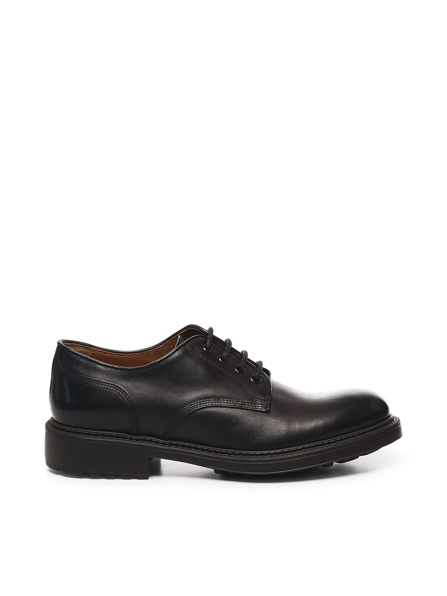 Doucals Flat shoes Dark Brown Calfskin