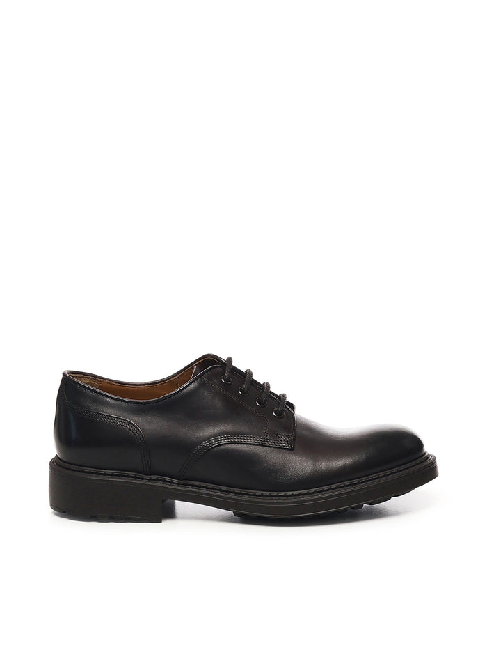 Doucals Flat shoes Dark Brown Calfskin