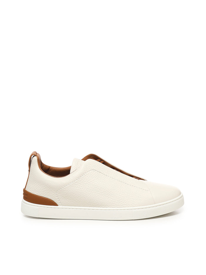 Zegna Sneakers White Deerskin