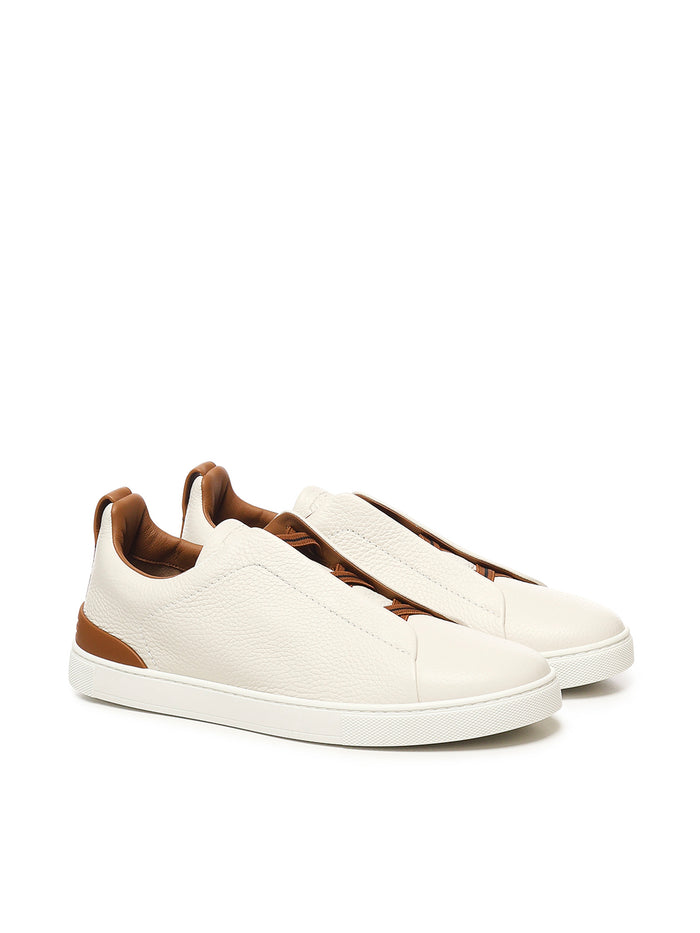 Zegna Sneakers White Deerskin