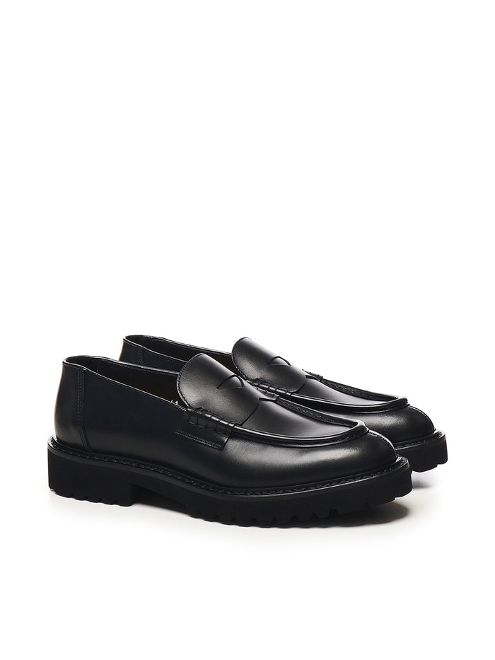 Doucals Flat shoes Black Calfskin