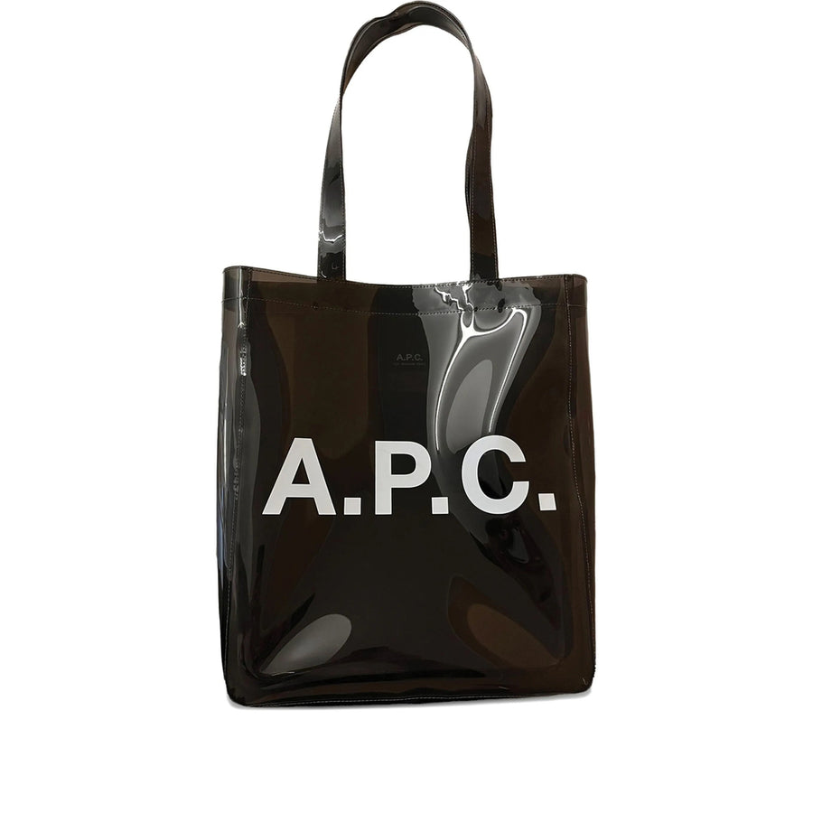 Dark Grey Transparent Tote Bag Pvc: 100