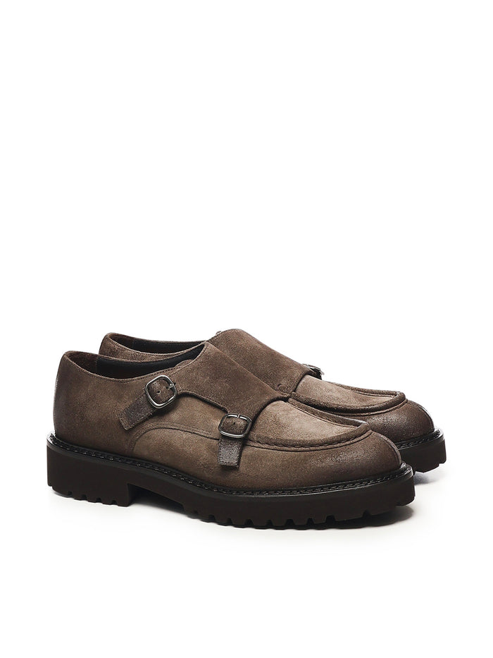 Doucals Flat Shoes Esdark Brown Calfskin