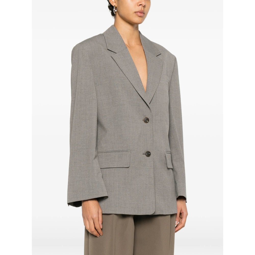 Jacket By Malene Birger Grey Polyester: 33