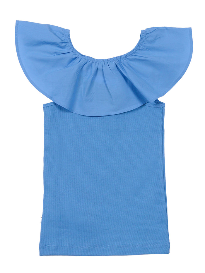 Reca T-shirts Short sleeves Blue Cotton Organic Elastane T-shirt