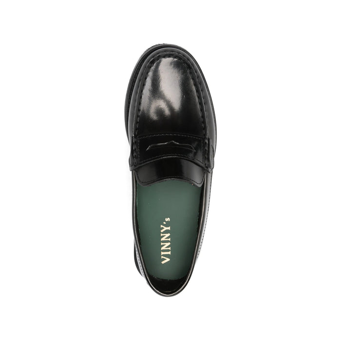 Shoes Vinnys Black Calf Leather: 100