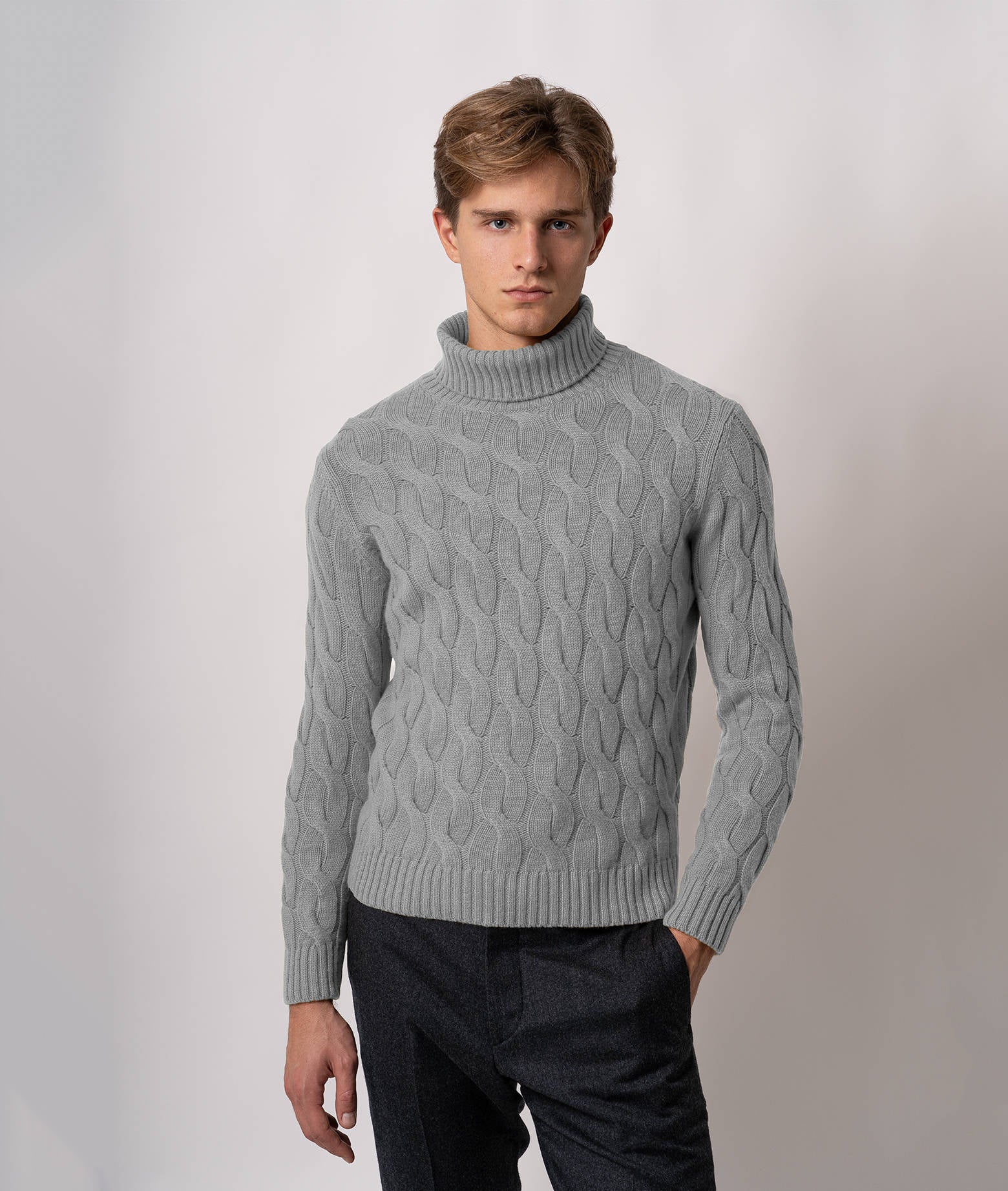 Turtleneck Cashmere Sweater Lapponia Goldenrod Maglieria Dis/lav Pesante