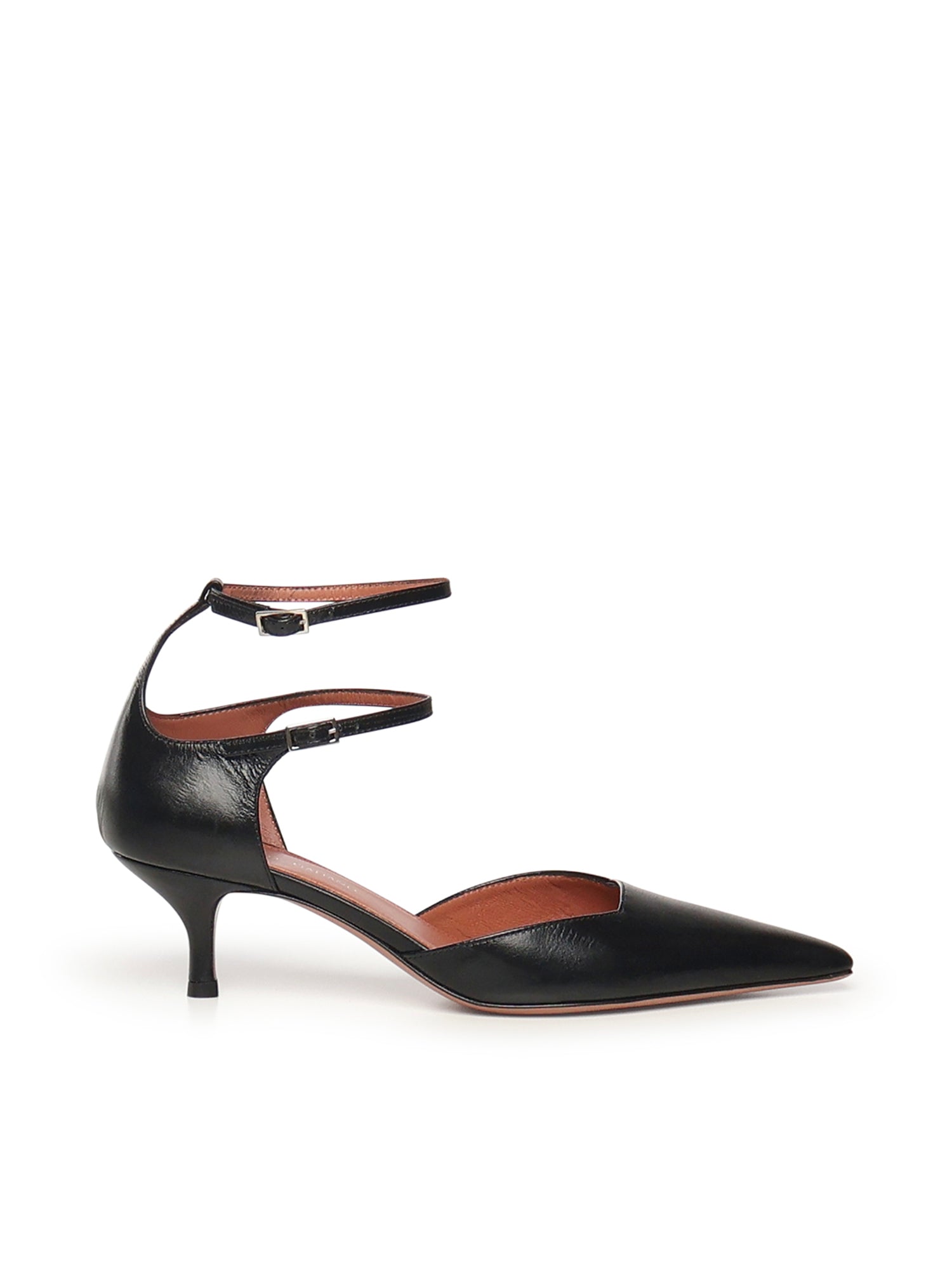 Giuliano Galiano With Heel Black Calfskin
