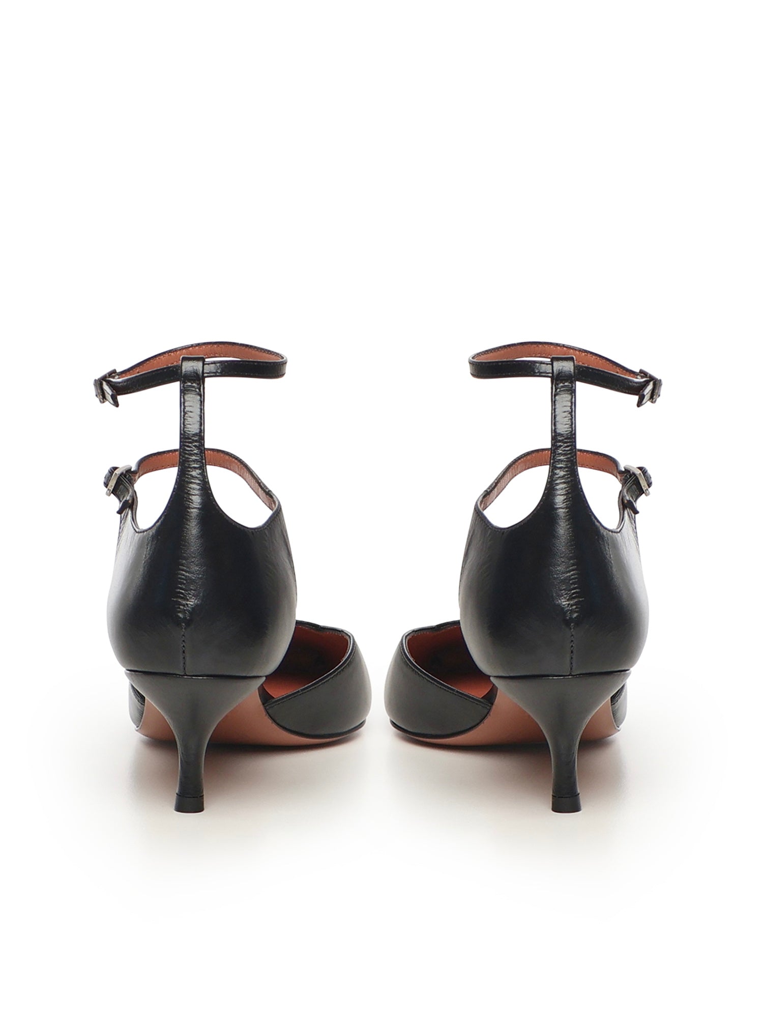 Giuliano Galiano With Heel Black Calfskin