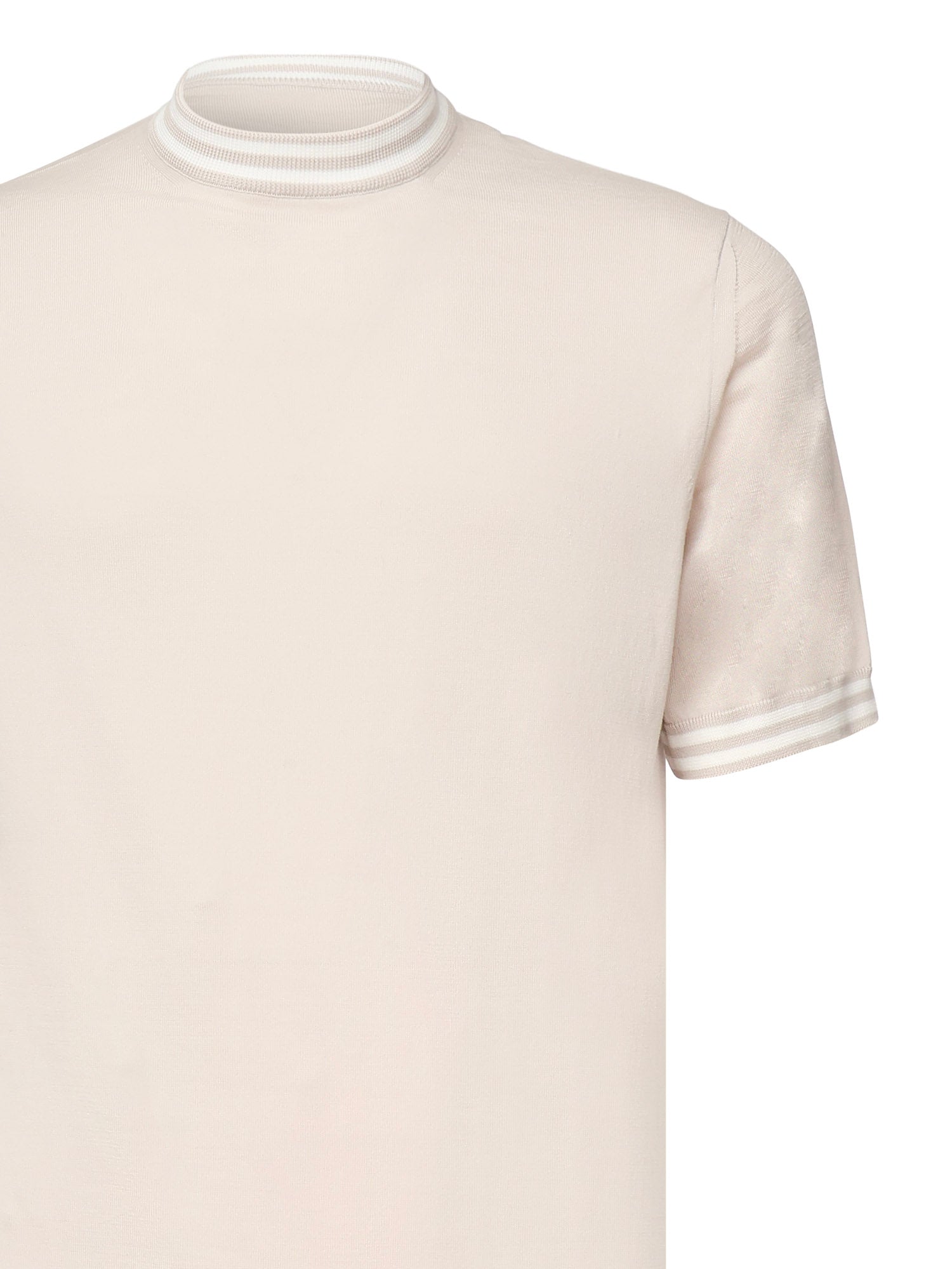 Eleventy T-shirts and Polos Sand White Cotton