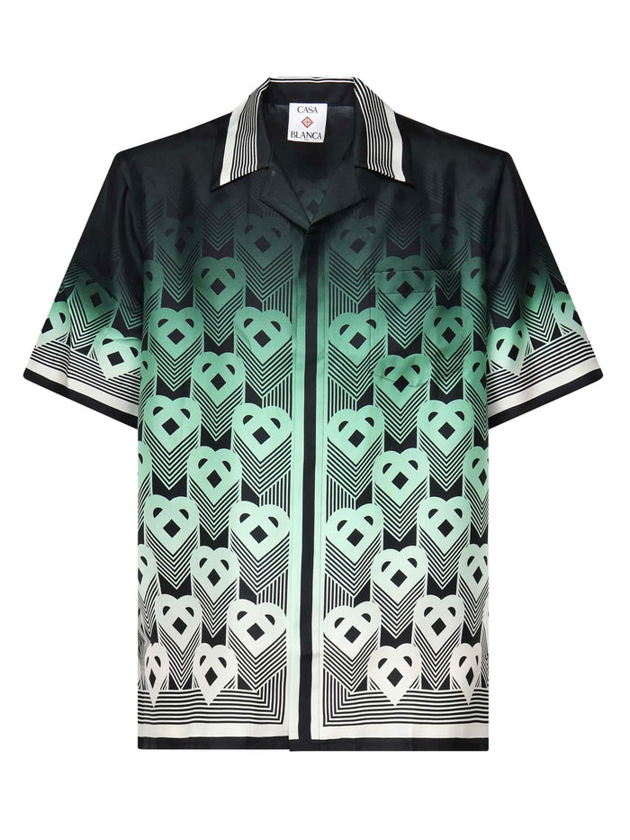 Casablanca Shirts Green Silk