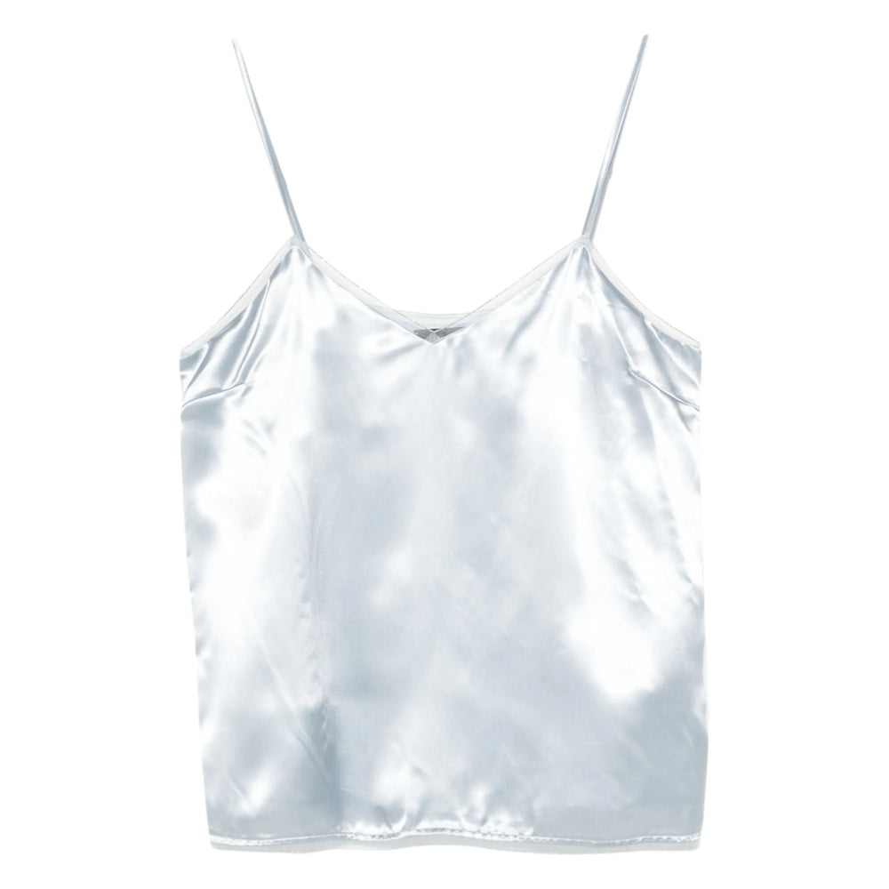 Top Fabiana Filippi Blue Lining Silk: 10. Tops