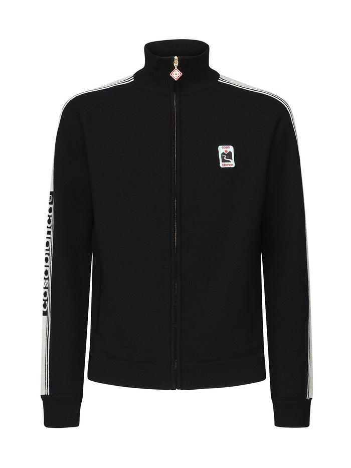 Casablanca Sweaters Black Merino Wool