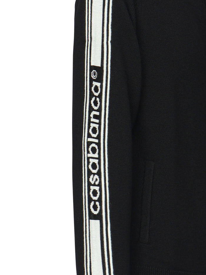 Casablanca Sweaters Black Merino Wool
