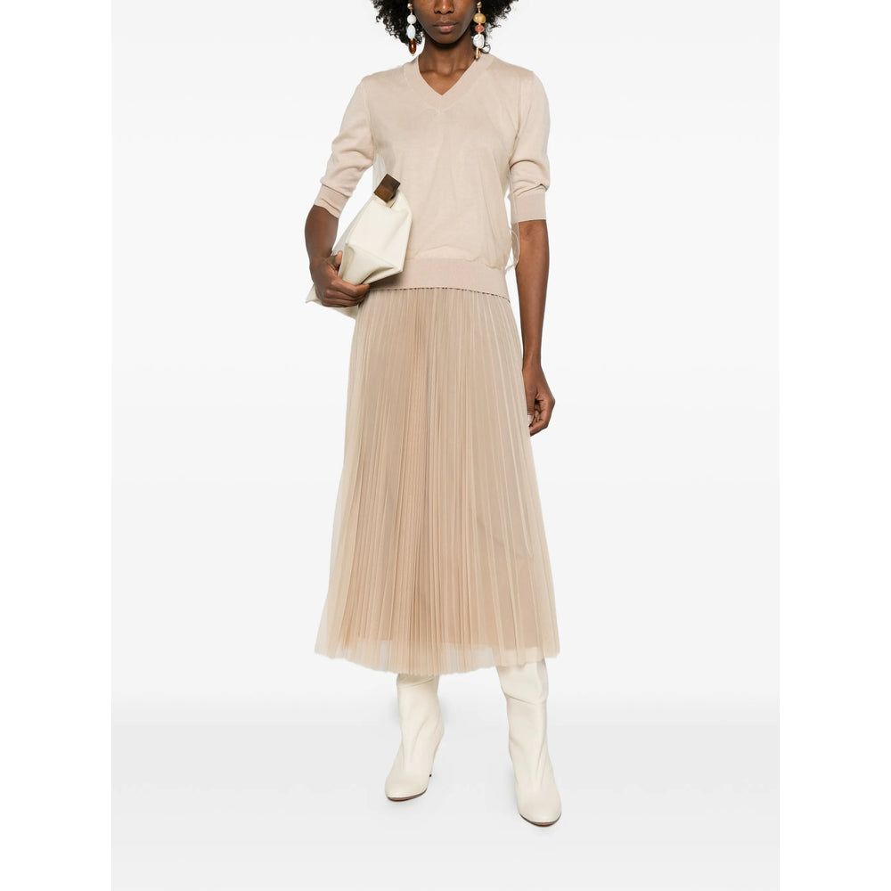 Skirt Fabiana Filippi Neutrals Cotton: 100