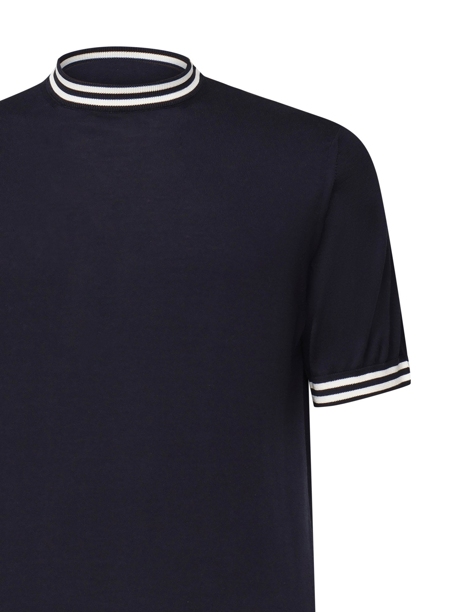 Eleventy T-shirts and Polos Blue, White Cotton