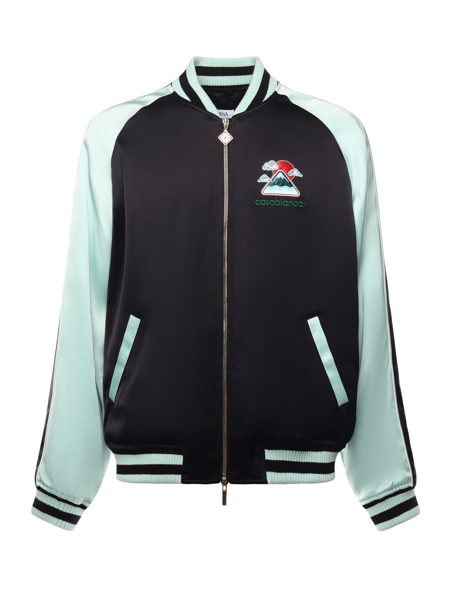 Casablanca Coats Black/mint Viscose