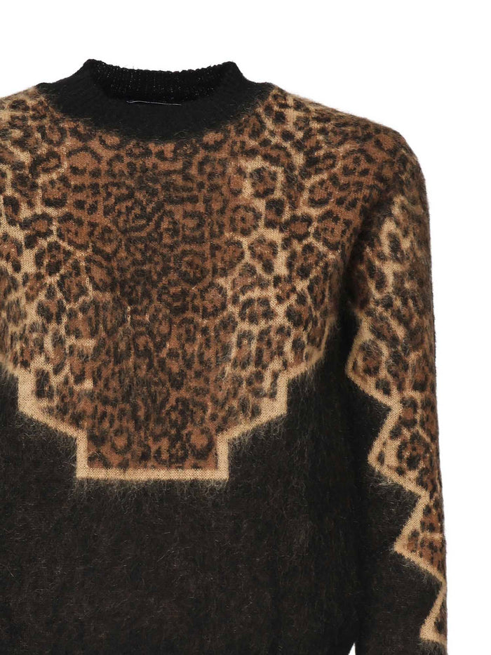 Dondup Sweaters Black/walnut Merino Wool