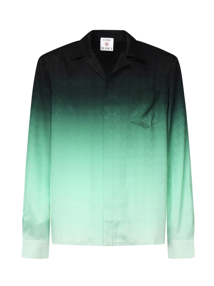 Casablanca Shirts Green Silk