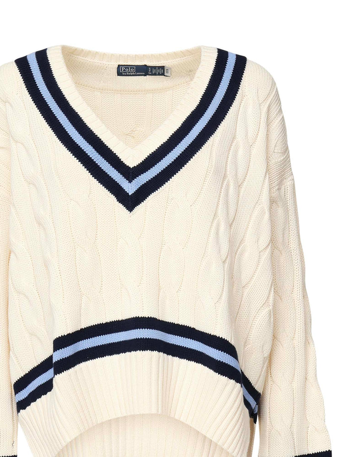 Polo Ralph Lauren Sweaters Cream/navy Cotton