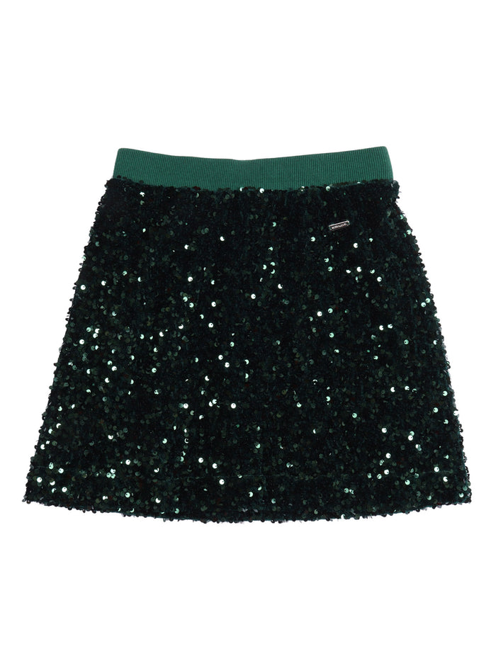 PAILLETTES MINI SKIRT Green