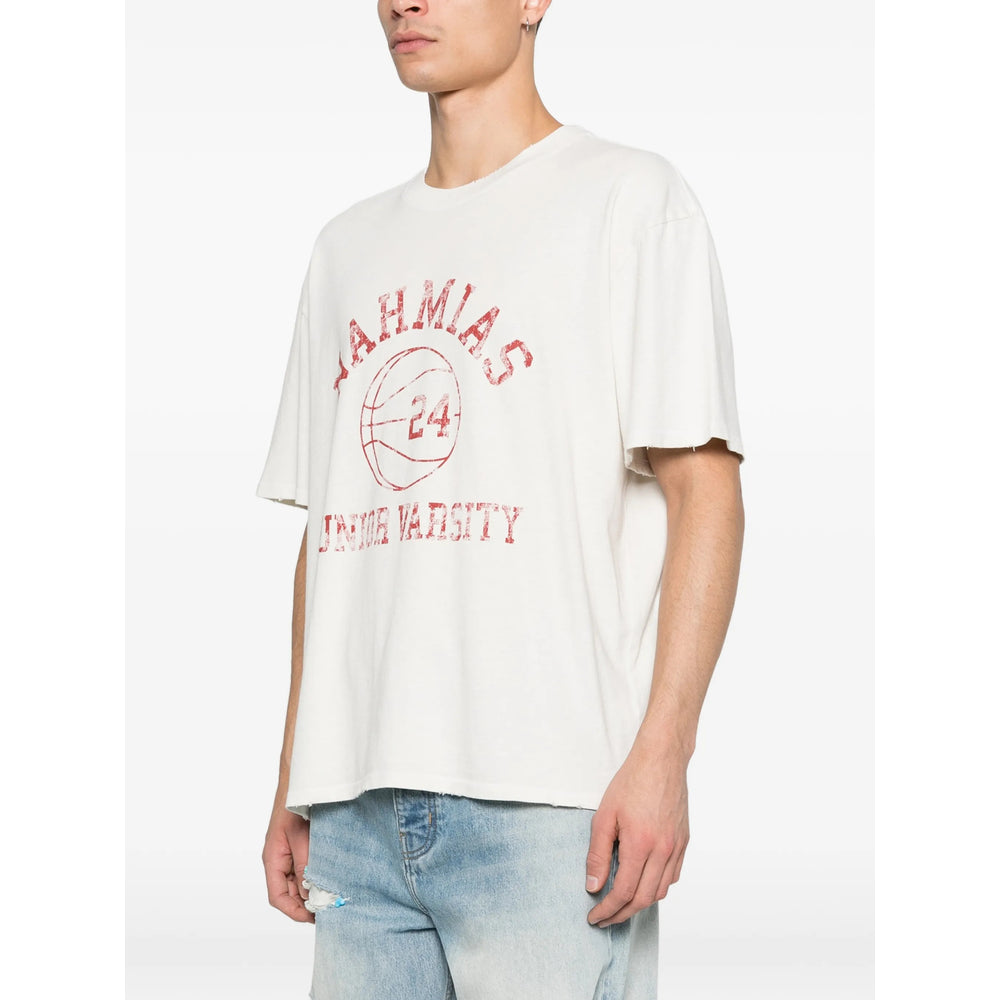 T-Shirt Nahmias Neutrals/red Cotton: 100. T-shirts