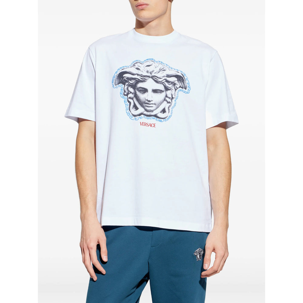 T-Shirt Versace White Cotton: 100. T-shirts