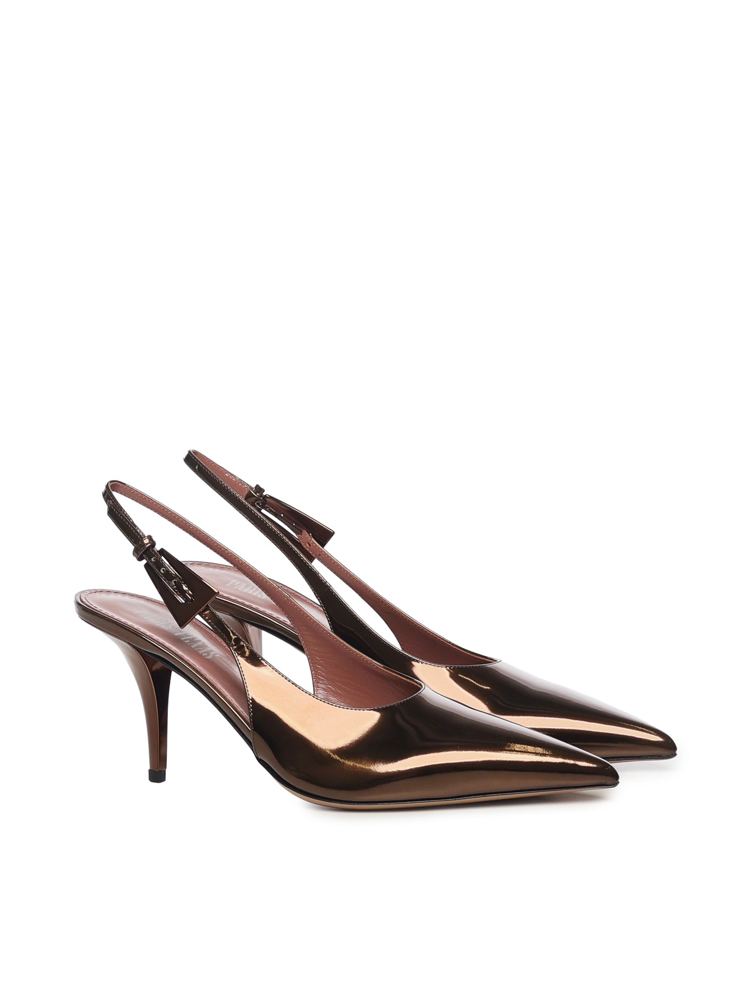 Paris Texas With Heel Ebony Patent Leather