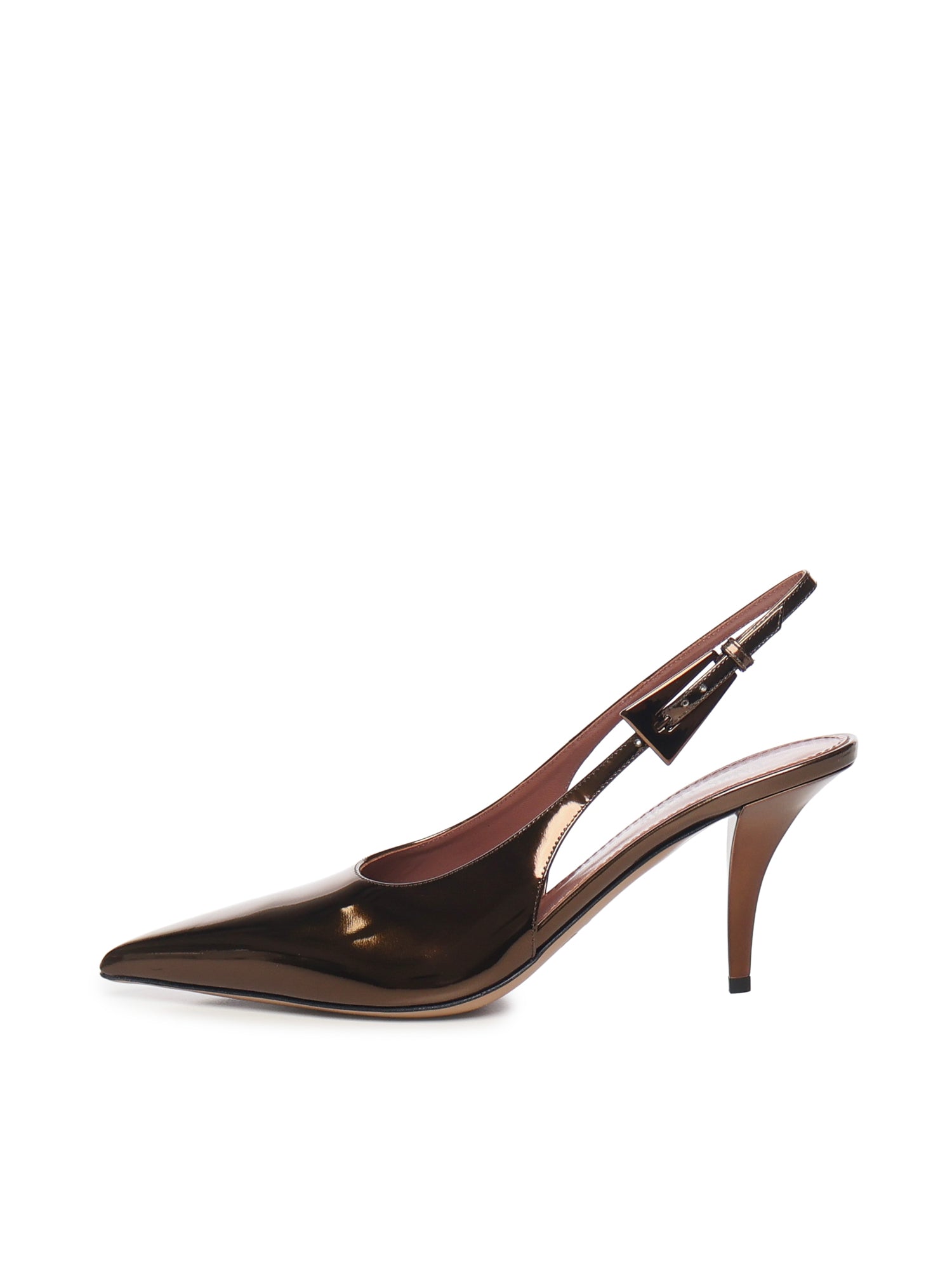 Paris Texas With Heel Ebony Patent Leather