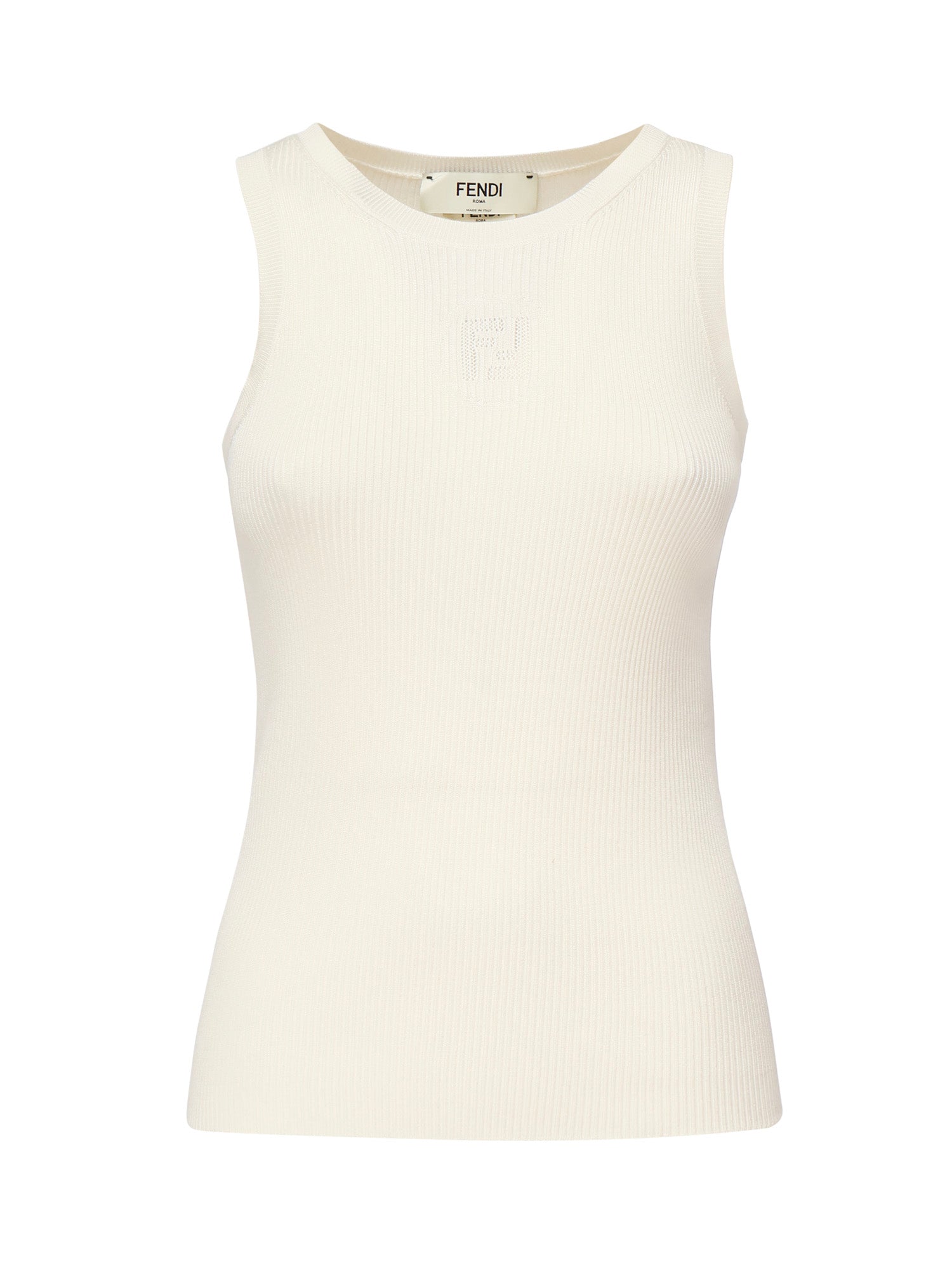 Fendi Top White Silk