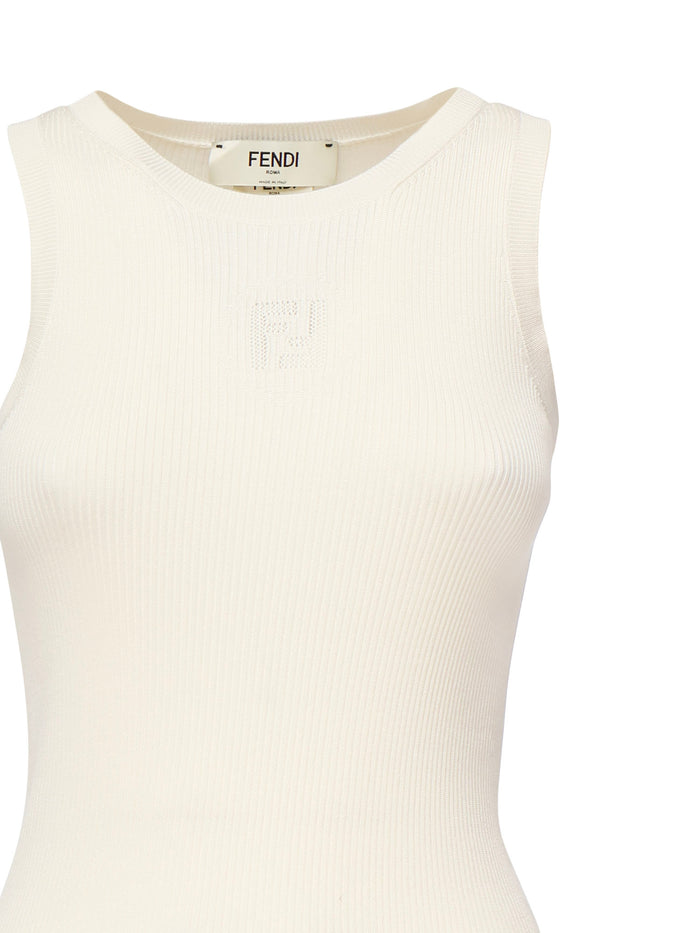 Fendi Top White Silk