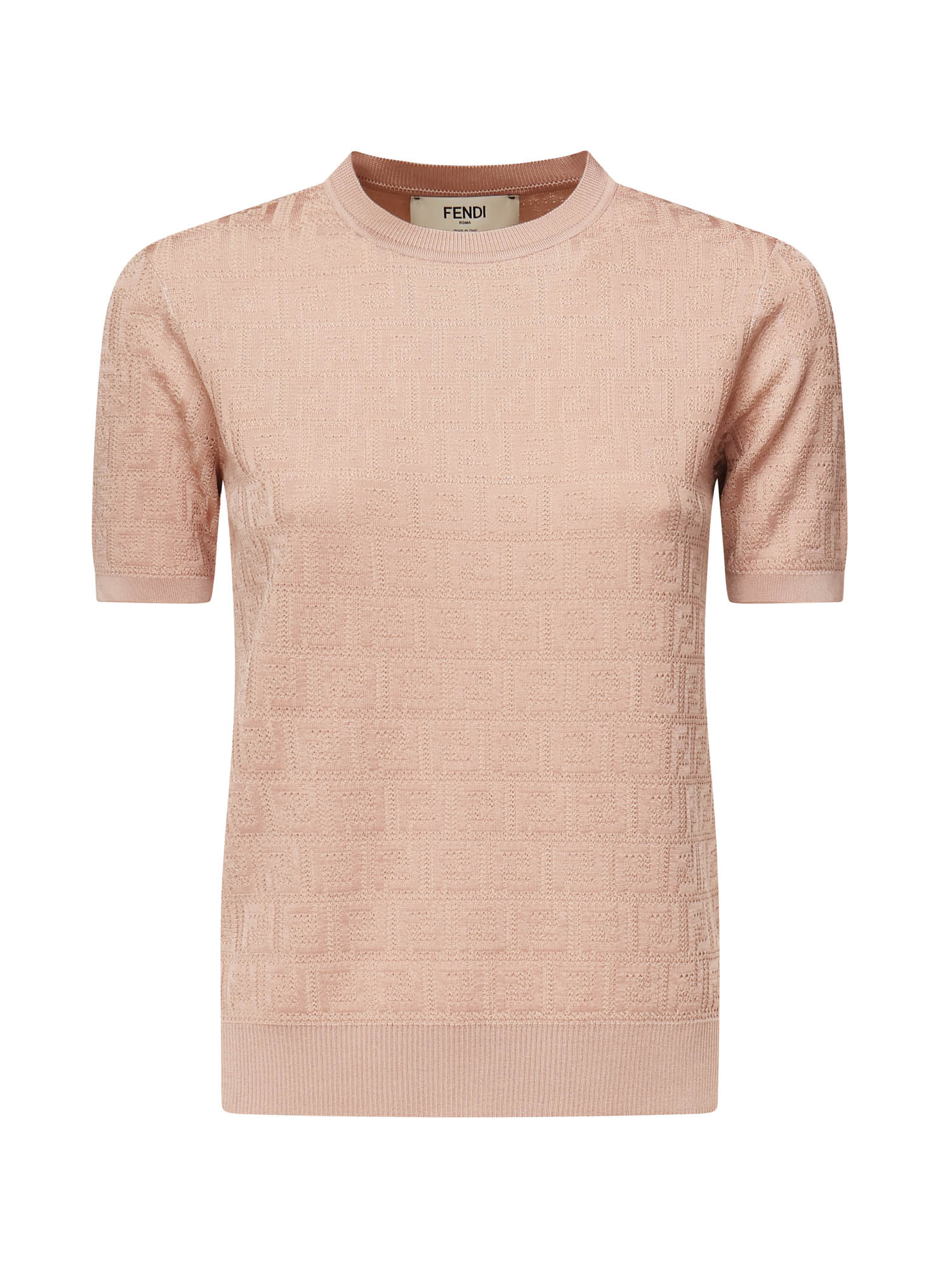 Fendi Sweaters Pink Cotton