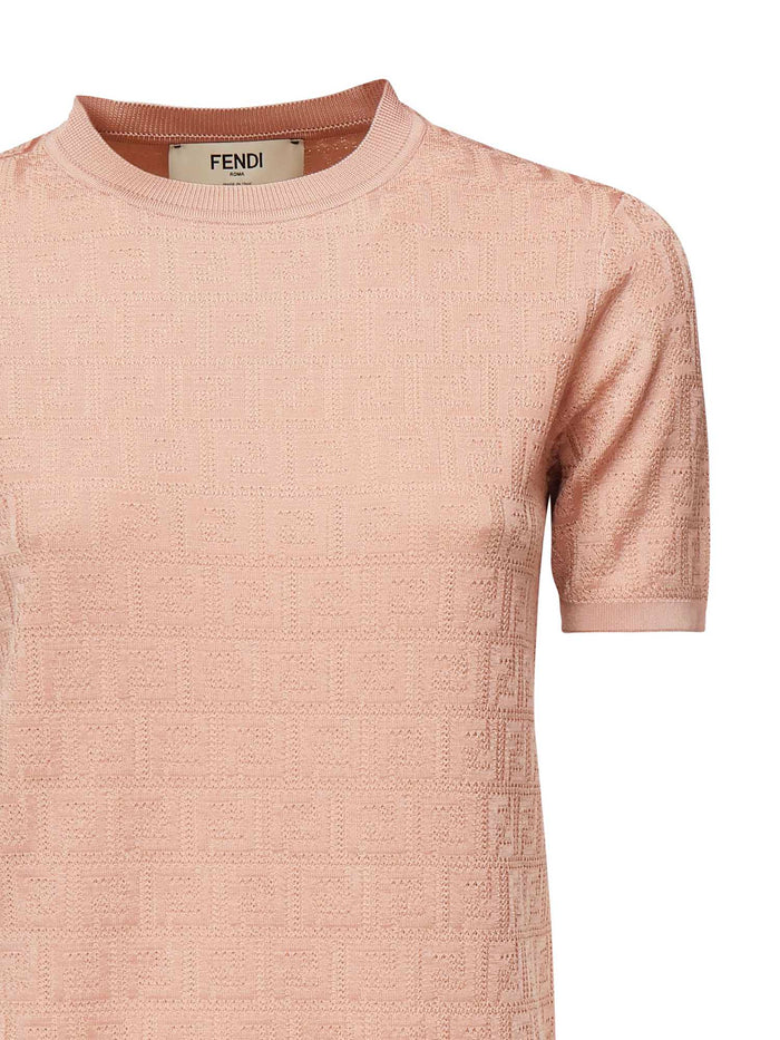 Fendi Sweaters Pink Cotton