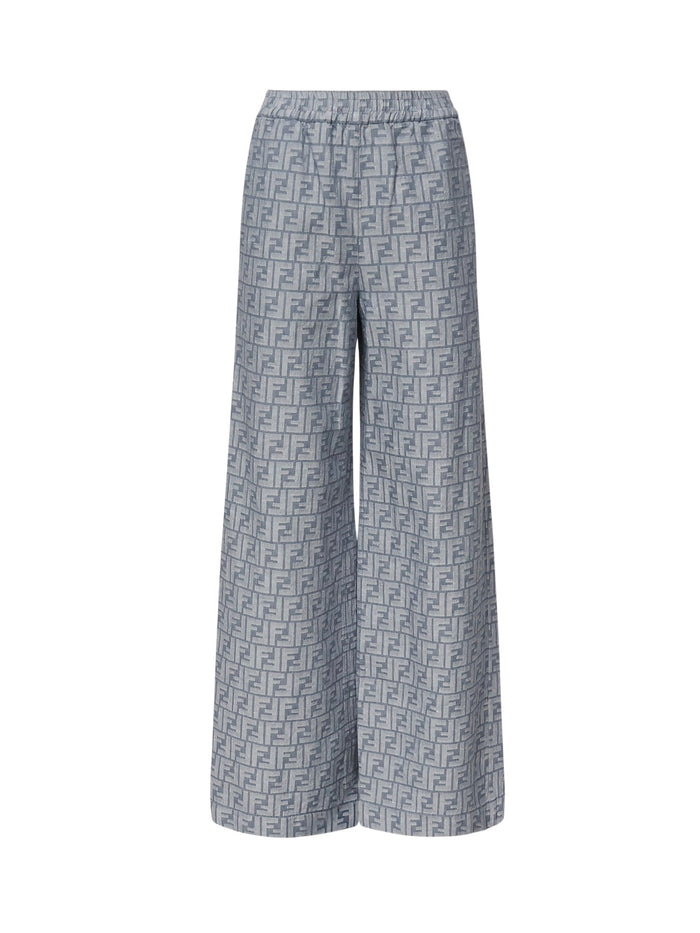 Fendi Rtw Blue Cotton