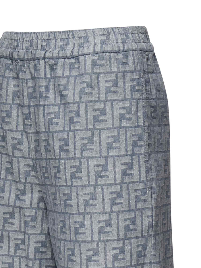 Fendi Rtw Blue Cotton