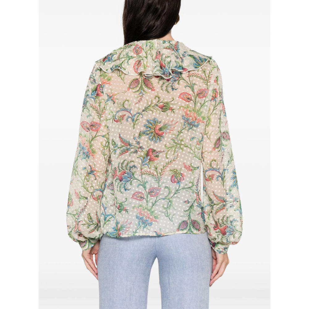Shirt Etro Neutrals/green Silk: 85