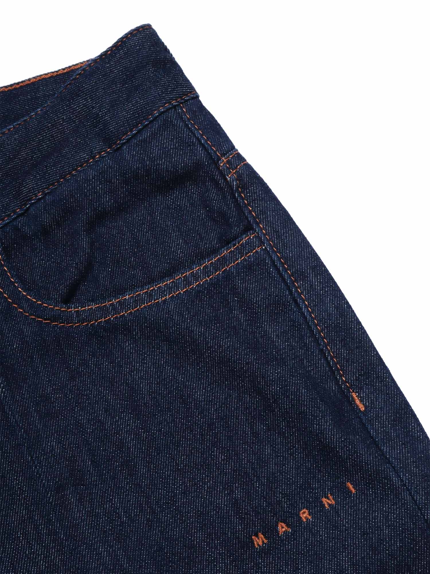 5 Pockets Blue Cotton Jean
